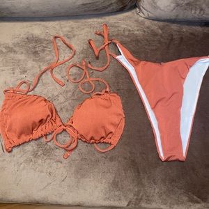 NWOT Rust color bikini